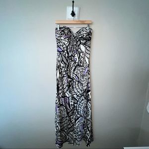 NWT Laundry by Shelli Segal Silk Strapless Gown - Sz 6